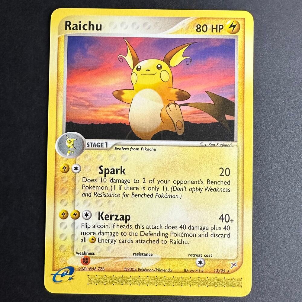 Pokemon TCG Raichu EX Team Magma vs Team Aqua 13/95 Rare Normal NM